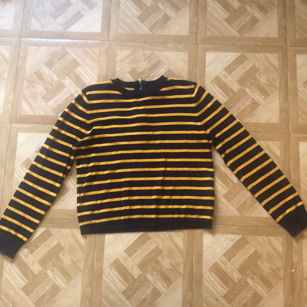 Blue and yellow long sleeve sweater size Medium